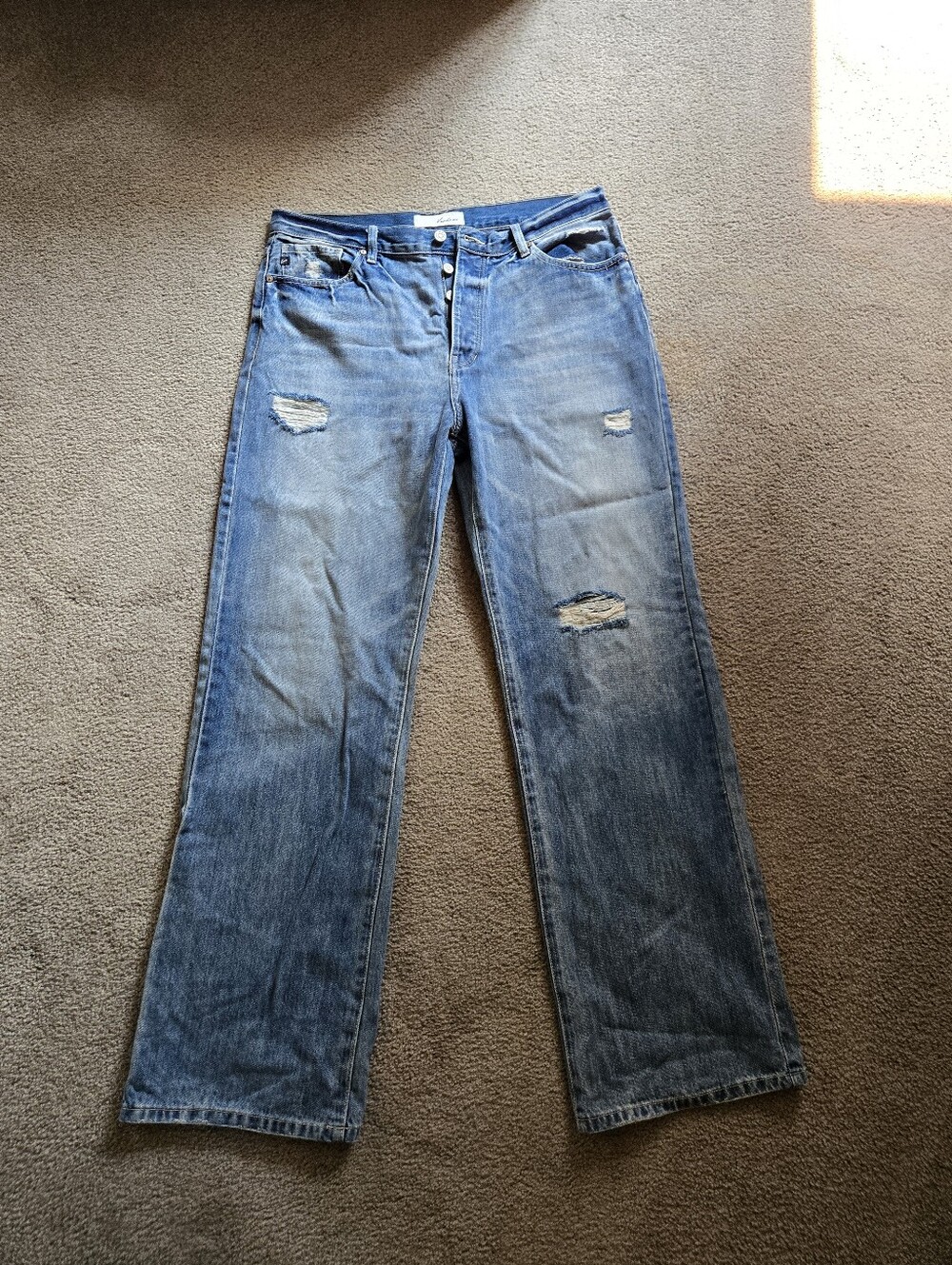 Blue Distressed Women’s Jeans
